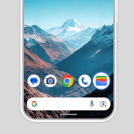 The Google Wallet App on a phone.
