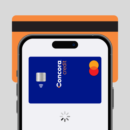 Adding a credit card to the iPhone wallet.