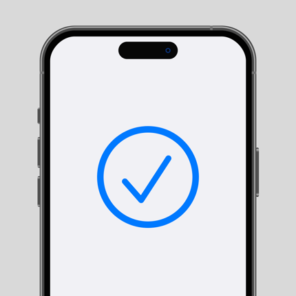 Confirmation on an iPhone that a credit card has been added.