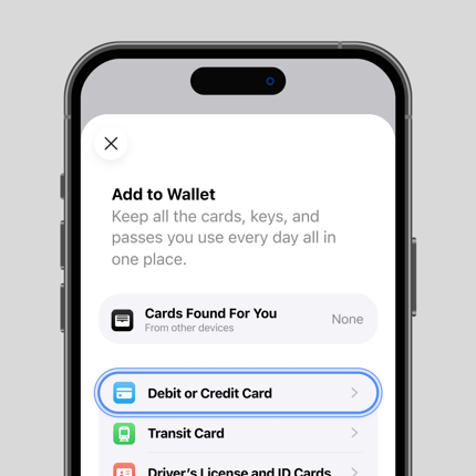 The Add to Wallet screen on an iPhone.