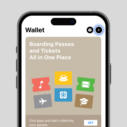 The iPhone Wallet app open on an iPhone.