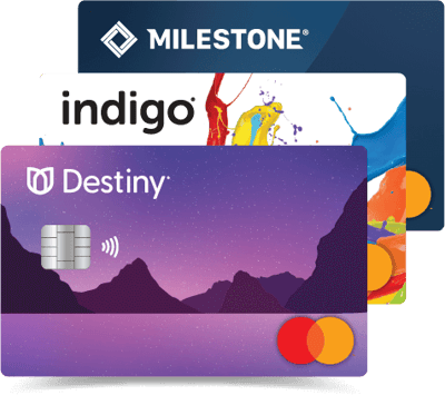 Our Destiny, Indigo and Milestone Credit Cards