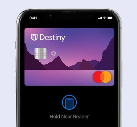 Using the Destiny Mastercard with Apple Pay